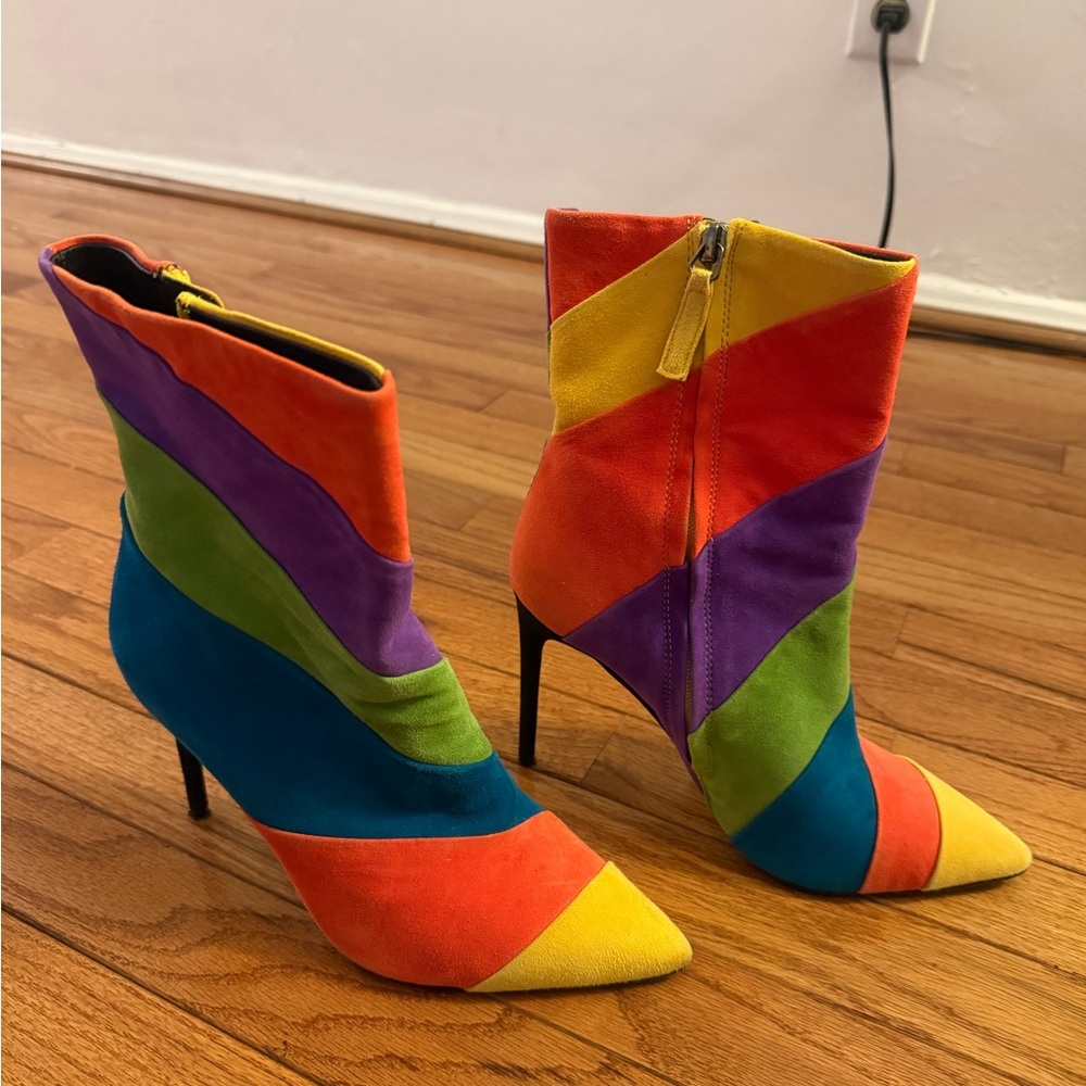 Alice + Olivia Multicolor Heeled Boots